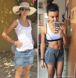 inspiringlife.pt - 33 fantásticas transformações de antes VS. depois da decisão de ficarem em forma