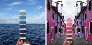 Designer gráfico italiano encontra cores Pantone em paisagens naturais e citadinas