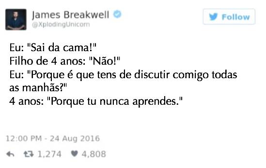 inspiringlife.pt - 11 tweets de pais sobre os seus filhos que lembram a importância do controlo da natalidade