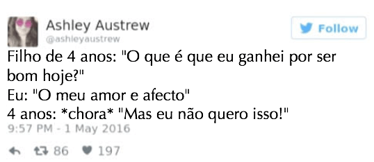 inspiringlife.pt - 11 tweets de pais sobre os seus filhos que lembram a importância do controlo da natalidade