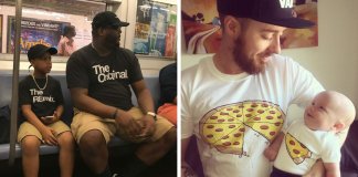 25 pares de t-shirts geniais que te vão deixar com vontade de ter um filho