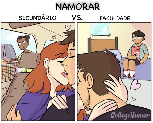 inspiringlife.pt - 5 ilustra&ccedil;&otilde;es que retratam as diferen&ccedil;as entre a vida no secund&aacute;rio vs. faculdade