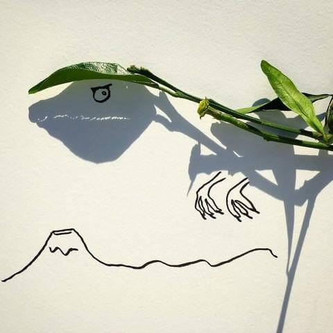 inspiringlife.pt - Artista cria ilustrações absolutamente fantásticas a partir de sombras de objectos