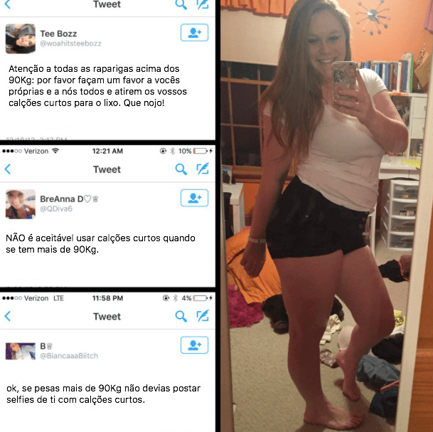 inspiringlife.pt - Rapariga responde aos que dizem: "Se tens mais de 90kg n&atilde;o podes usar leggings!"
