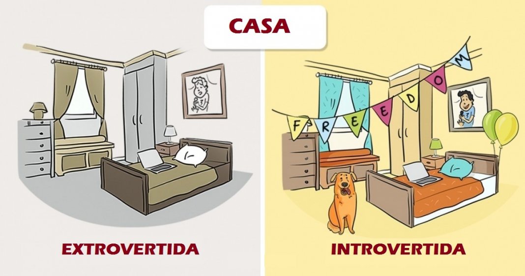 10 ilustrações que mostram como os extrovertidos e os introvertidos vêem o mundo