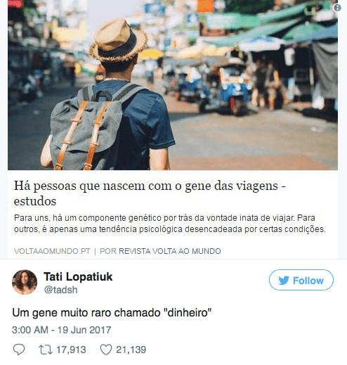 inspiringlife.pt - 13 tweets hilariantes que provam que o povo brasileiro &eacute; o mais engra&ccedil;ado de sempre
