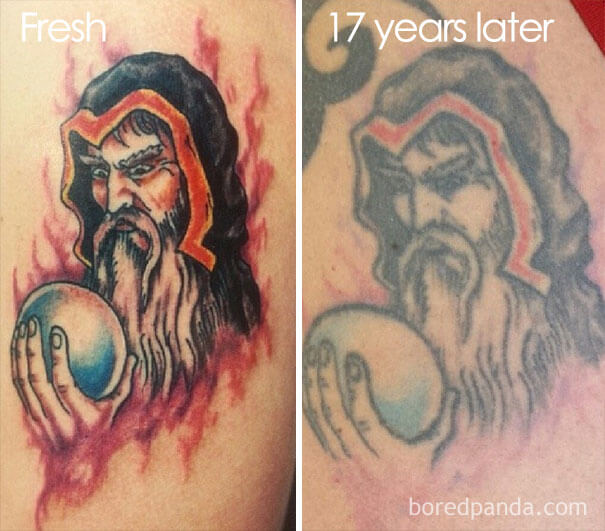 inspiringlife.pt - 23 fotos de antes vs. depois que mostram como as tatuagens "envelhecem"