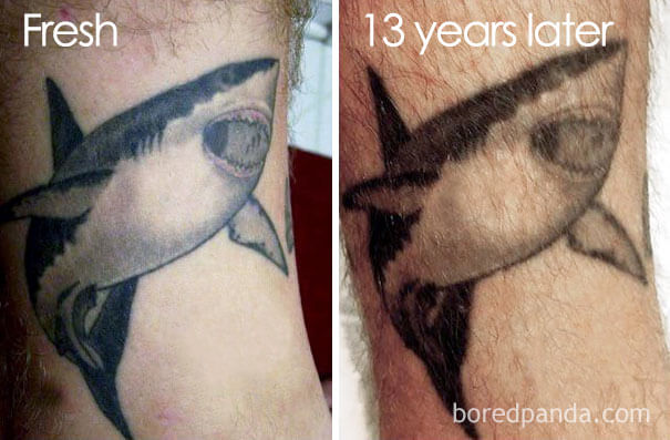 inspiringlife.pt - 23 fotos de antes vs. depois que mostram como as tatuagens "envelhecem"