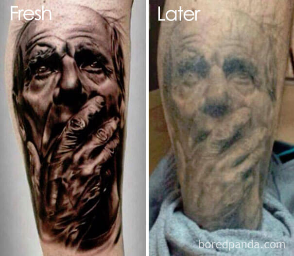 inspiringlife.pt - 23 fotos de antes vs. depois que mostram como as tatuagens "envelhecem"