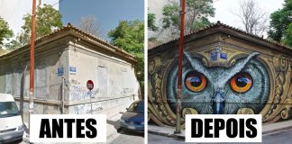 28 fotos antes vs. depois de incríveis transformações de arte urbana