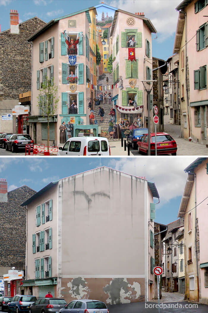 inspiringlife.pt - 28 fotos antes vs. depois de incríveis transformações de arte urbana