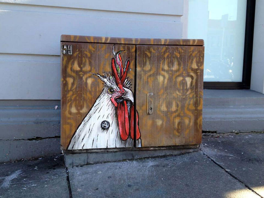 inspiringlife.pt - Artista decora caixas de electricidade da cidade com fantásticas obras-de-arte