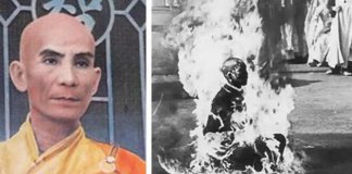 Coração de monge resiste às chamas depois de este morrer carbonizado