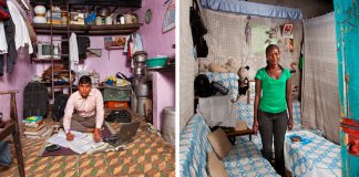 Fotógrafo regista a diversidade cultural nos quartos de estudantes de 10 países