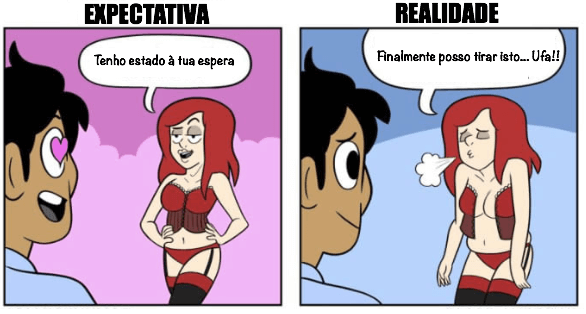 inspiringlife.pt - 5 ilustrações que retratam o romance numa relação - expectativa vs realidade