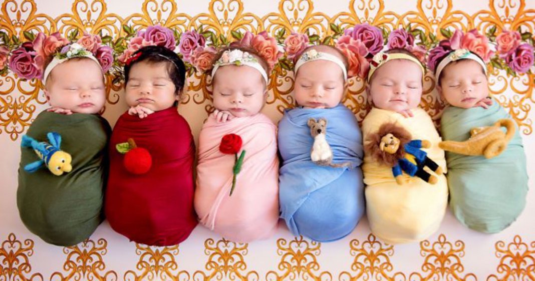 6 bebés fazem a sessão fotográfica mais adorável de sempre como mini princesas da Disney