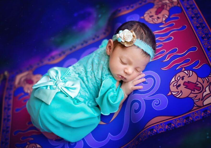 inspiringlife.pt - 6 bebés fazem a sessão fotográfica mais adorável de sempre como mini princesas da Disney