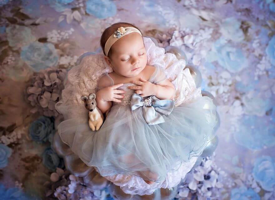 inspiringlife.pt - 6 bebés fazem a sessão fotográfica mais adorável de sempre como mini princesas da Disney