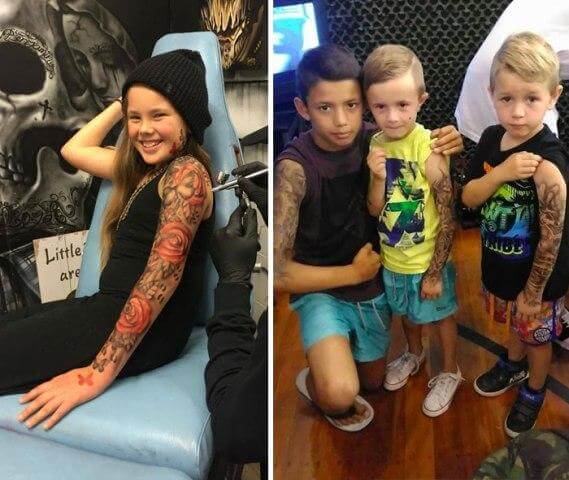 inspiringlife.pt - Artista tatua crianças doentes para tornar a sua estadia no hospital mais divertida