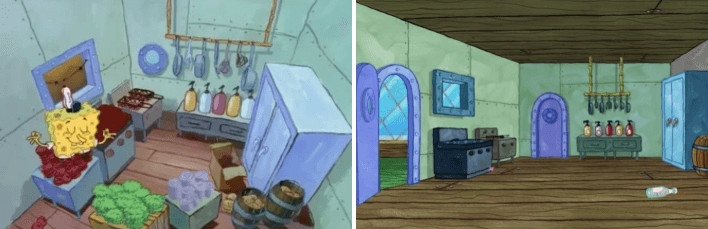 inspiringlife.pt - Bob Esponja - como era no primeiro episódio vs. 18 anos depois