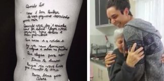 Jovem emociona o Mundo ao tatuar carta escrita pela sua avó com Alzheimer