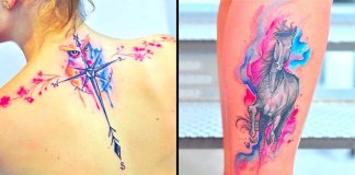 13 tatuagens aguarela absolutamente lindíssimas