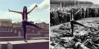 Artista usa photoshop para criticar fotos de turistas no memorial do holocausto