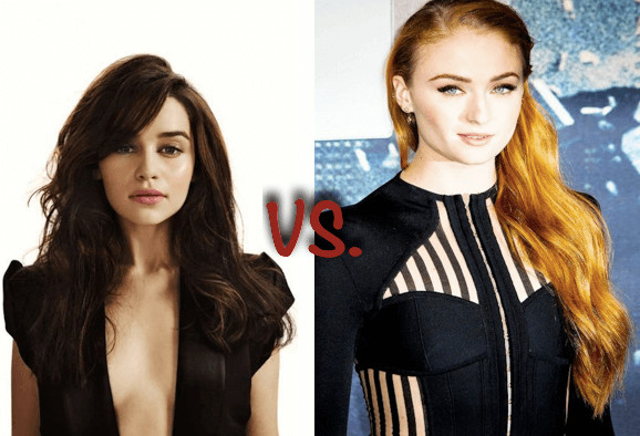 inspiringlife.pt - Emilia Clarke vs. Sophie Turner  - qual das duas é a mais sexy?
