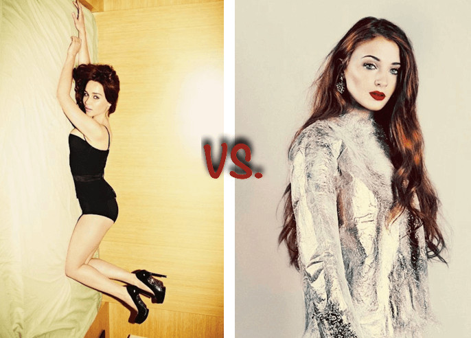 inspiringlife.pt - Emilia Clarke vs. Sophie Turner  - qual das duas é a mais sexy?