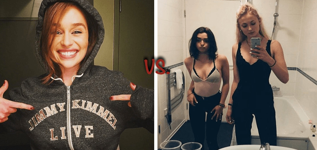 inspiringlife.pt - Emilia Clarke vs. Sophie Turner  - qual das duas é a mais sexy?