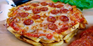 Receita de pizza de batata frita absolutamente deliciosa