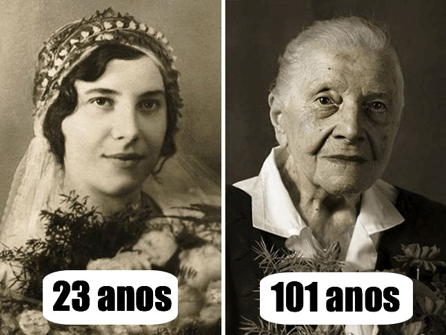 inspiringlife.pt - 12 retratos de pessoas centenárias quando ainda eram jovens vs. depois dos 100 anos