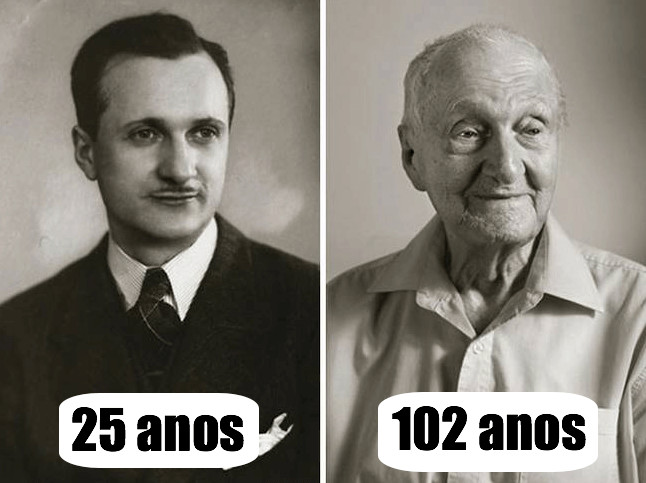 inspiringlife.pt - 12 retratos de pessoas centenárias quando ainda eram jovens vs. depois dos 100 anos