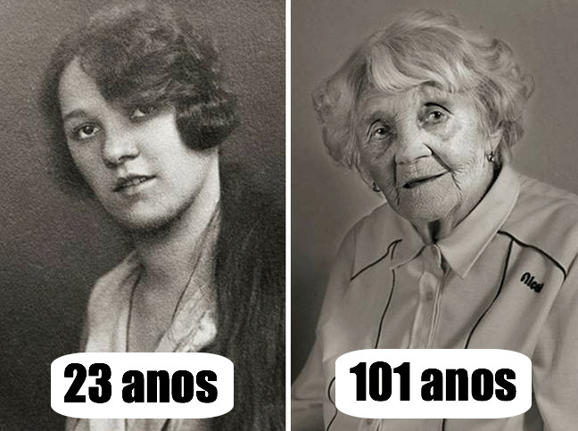 inspiringlife.pt - 12 retratos de pessoas centenárias quando ainda eram jovens vs. depois dos 100 anos