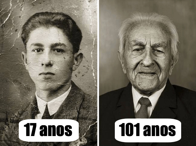 inspiringlife.pt - 12 retratos de pessoas centenárias quando ainda eram jovens vs. depois dos 100 anos