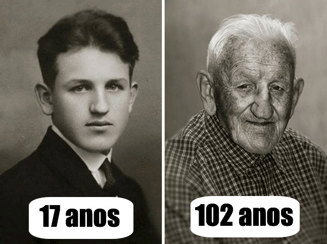 inspiringlife.pt - 12 retratos de pessoas centenárias quando ainda eram jovens vs. depois dos 100 anos