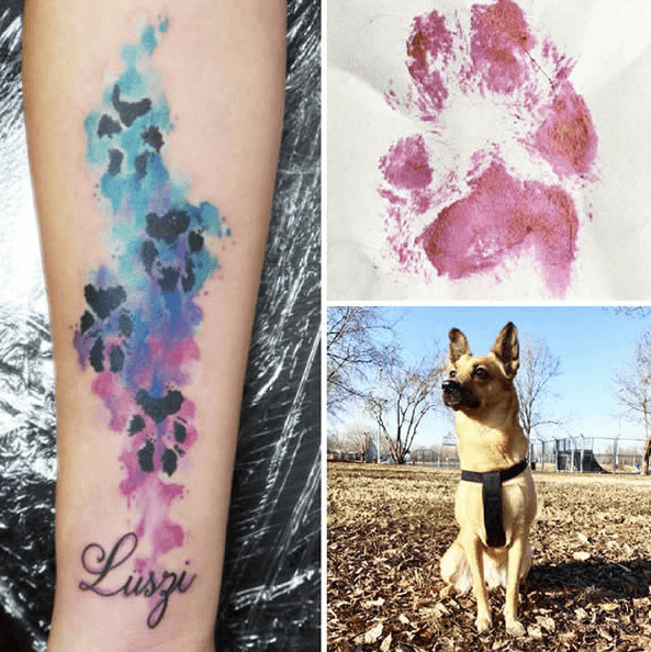 inspiringlife.pt - Tatuagens das patas dos cães de estimação estão a fazer as delícias dos donos de animais