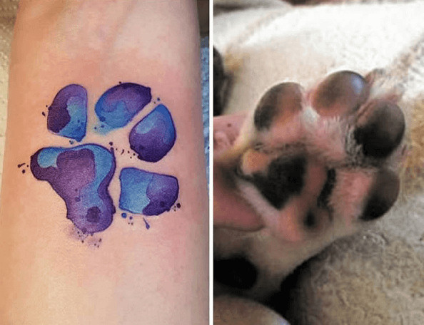 inspiringlife.pt - Tatuagens das patas dos cães de estimação estão a fazer as delícias dos donos de animais