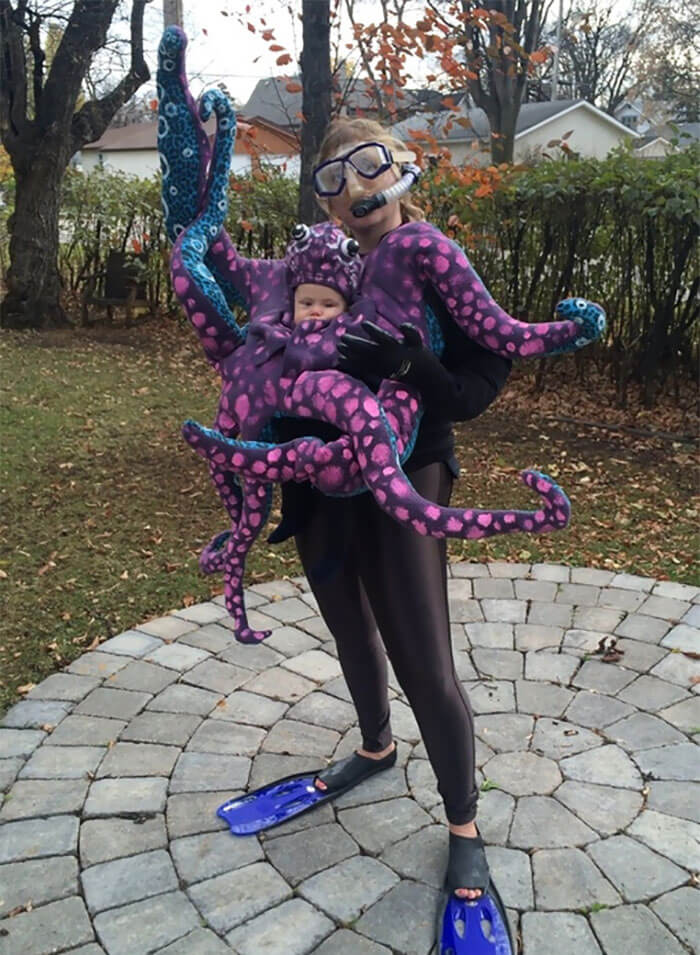 inspiringlife.pt - 29 ideias de disfarces de Halloween geniais para pais com bebés
