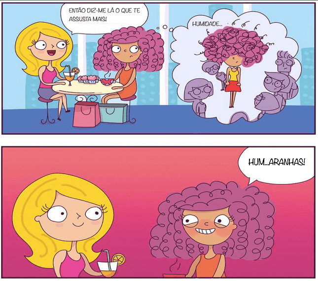 inspiringlife.pt - 14 ilustra&ccedil;&otilde;es que retratam na perfei&ccedil;&atilde;o a vida de uma mulher com cabelo encaracolado