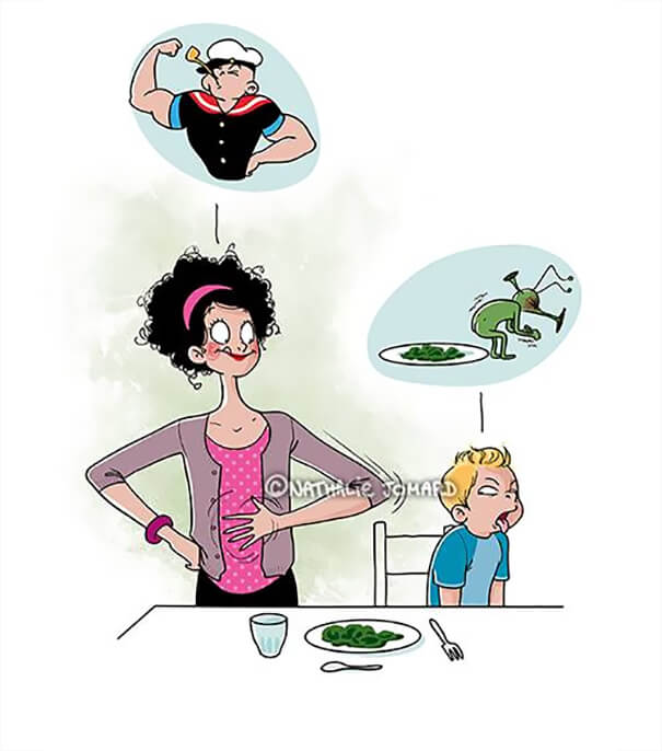 inspiringlife.pt - 22 ilustrações que retratam na perfeição como é a vida de uma mulher depois de ter filhos