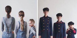Mãe partilha fotos adoráveis com as suas duas filhas com roupas iguais