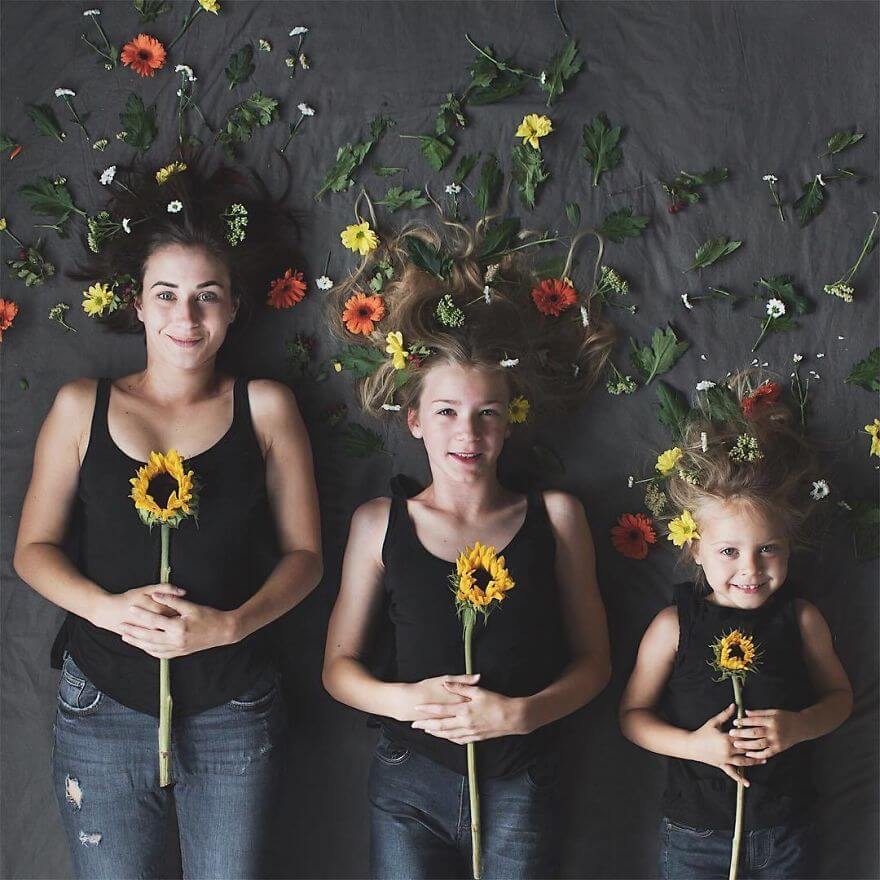 inspiringlife.pt - Mãe partilha fotos adoráveis com as suas duas filhas com roupas iguais