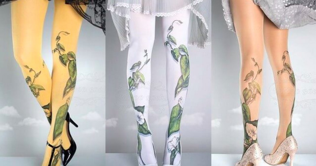 Meias calças a imitarem tatuagens são a nova tendência de moda