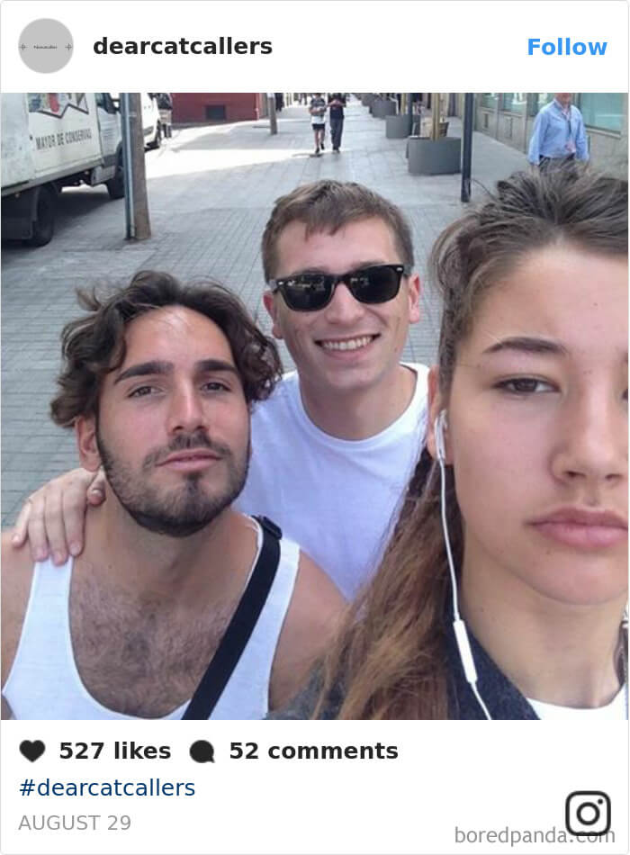 inspiringlife.pt - Mulher tira selfies com os homens que lhe assobiam na rua e o resultado é perturbador