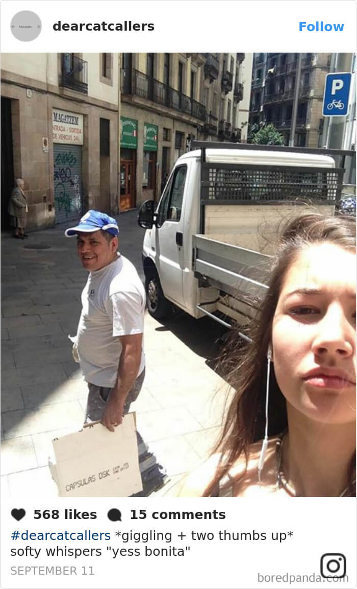 inspiringlife.pt - Mulher tira selfies com os homens que lhe assobiam na rua e o resultado é perturbador