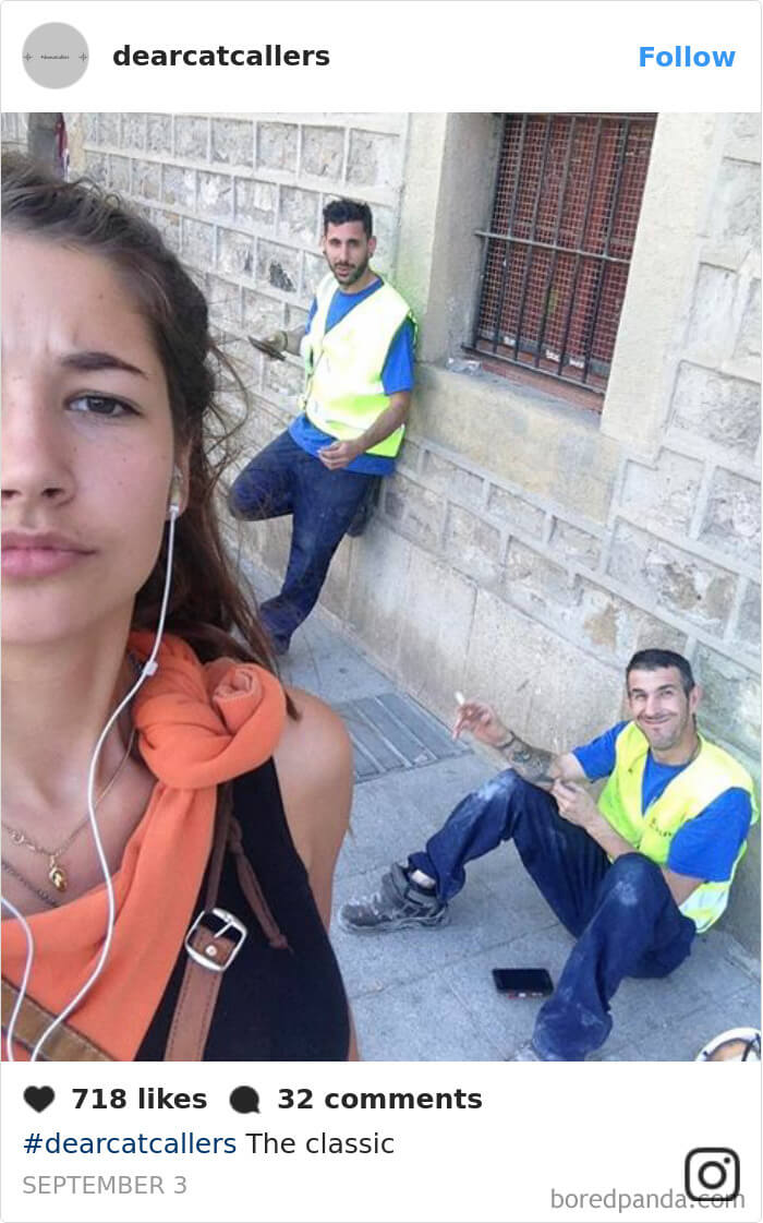 inspiringlife.pt - Mulher tira selfies com os homens que lhe assobiam na rua e o resultado é perturbador