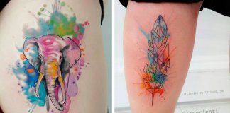 Tatuadora utiliza aguarela para criar tatuagens absolutamente fantásticas
