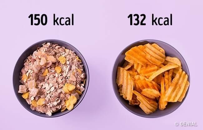 inspiringlife.pt - 14 comparações de alimentos que te vão fazer mudar de ideias quanto à dieta