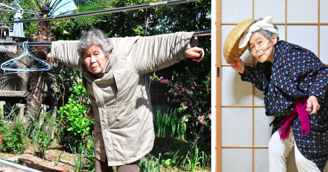 Japonesa idosa de 89 anos “descobre” a fotografia e torna-se viral com os seus retratos hilariantes